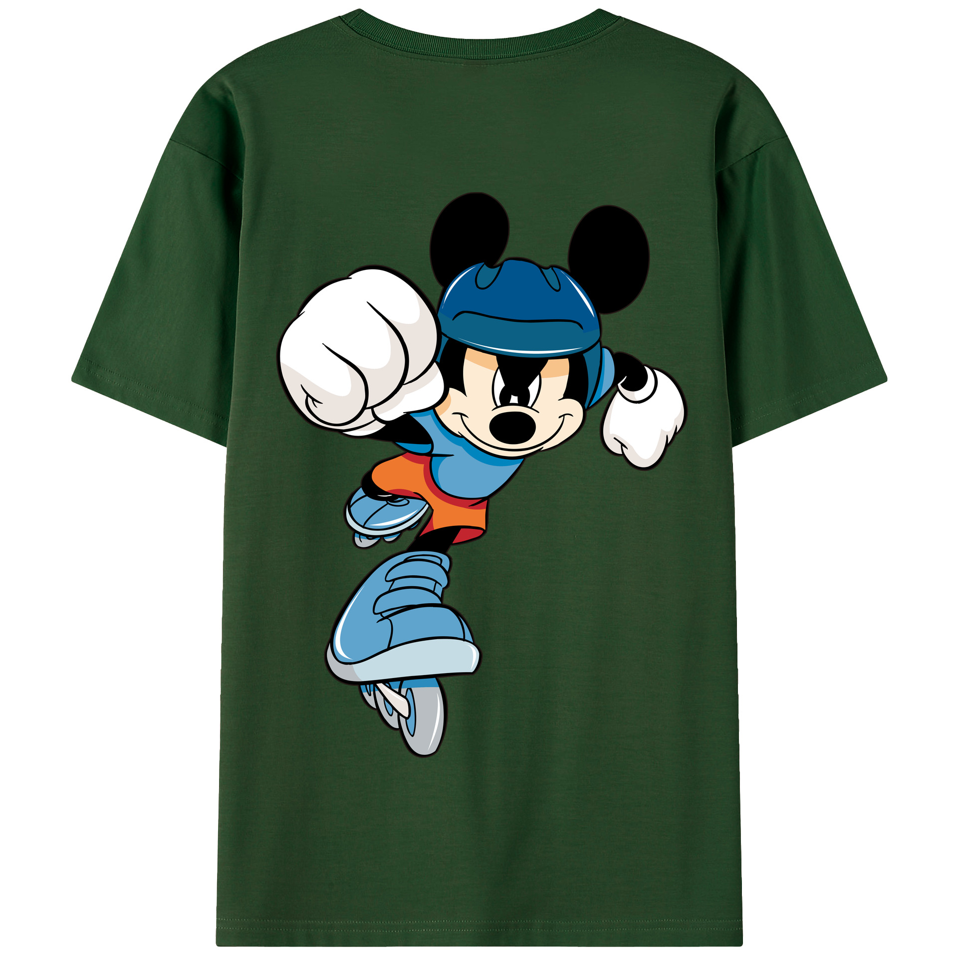 （画像用） ミッキーマウス Mickey Mouse 綿100％半袖Tシャツ（背面プリント）